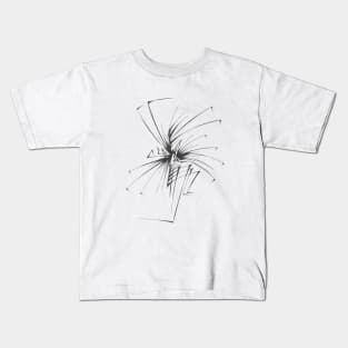 145 Unique Black White Abstract Kids T-Shirt